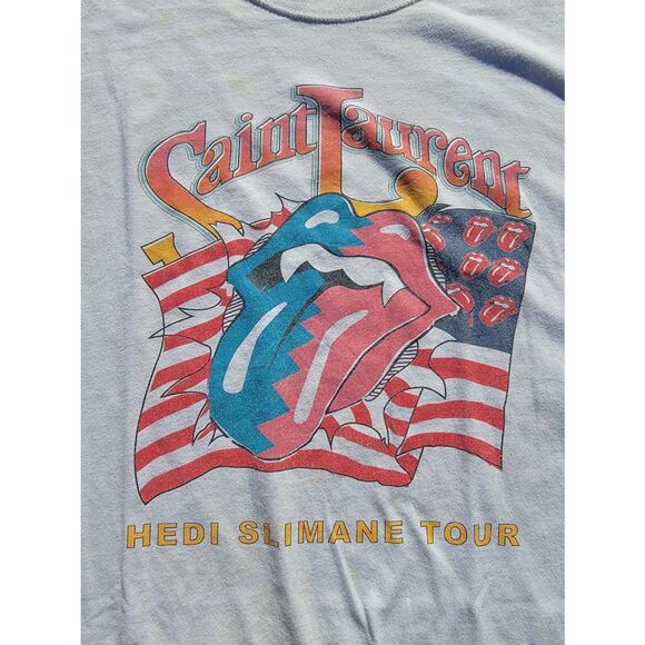 Rolling Stones Hedi Slimane Tour 2012 T-Shirt Size XL - Picture 3 of 5